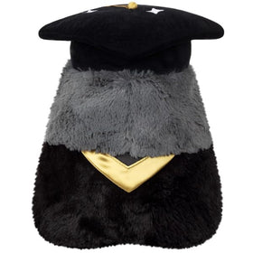 Squishable mini graduation plague doctor close-up fur; plush texture ideal for comforting hugs.