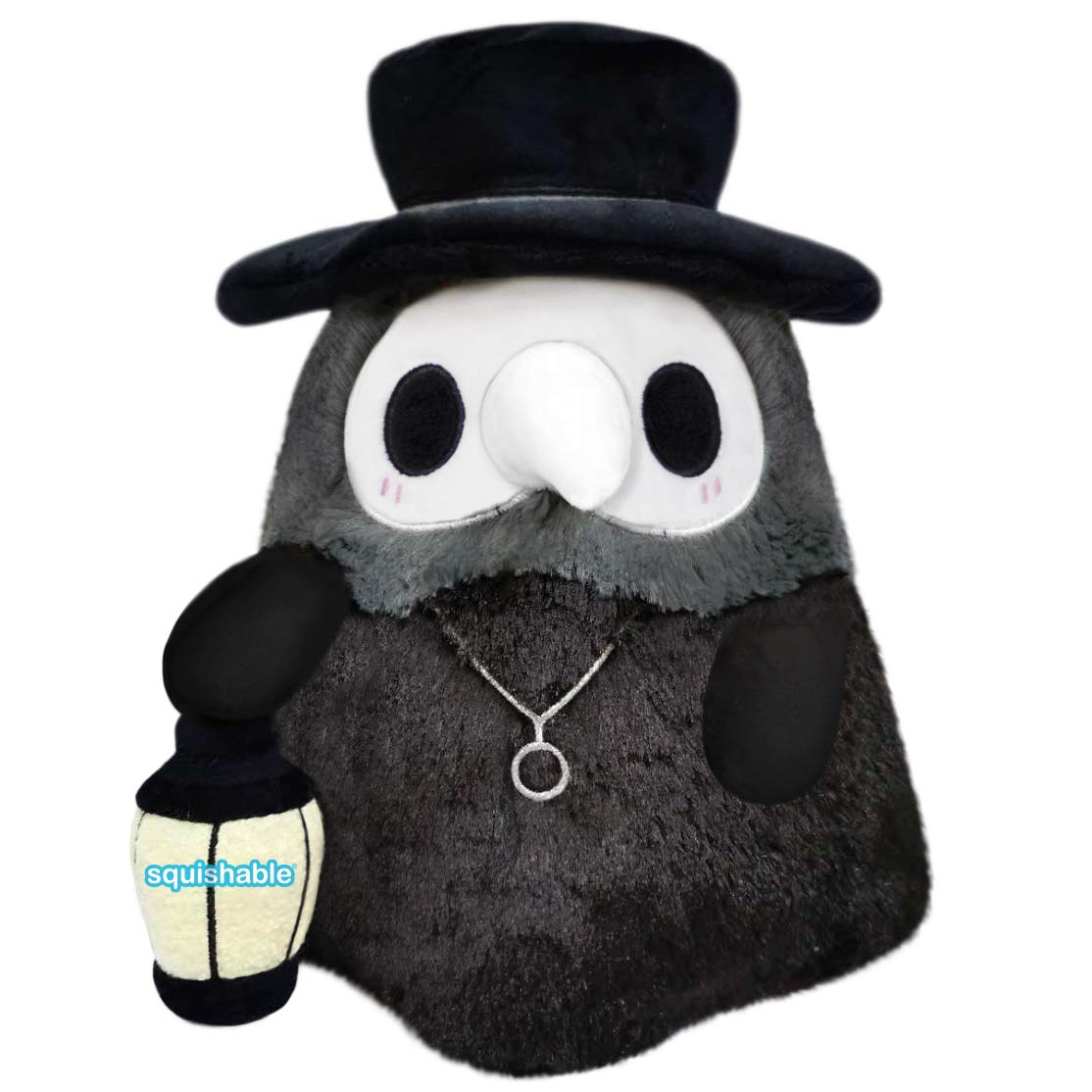 Squishable Mini Plague Doctor with glow lantern for cozy nighttime ambiance