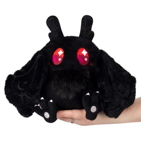 Squishable Snugglemi Snackers Baby Mothman, front view, cozy desk companion