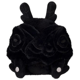Squishable Snugglemi Snackers Baby Mothman soft fur close-up with red eyes
