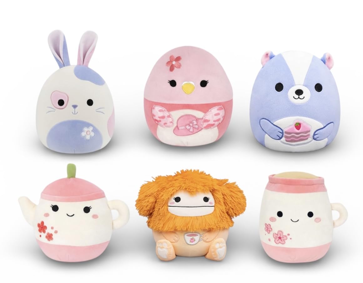 Squishmallows Bigfoot 5-inch Easter Squad plush, ideal for Easter baskets and cuddles.