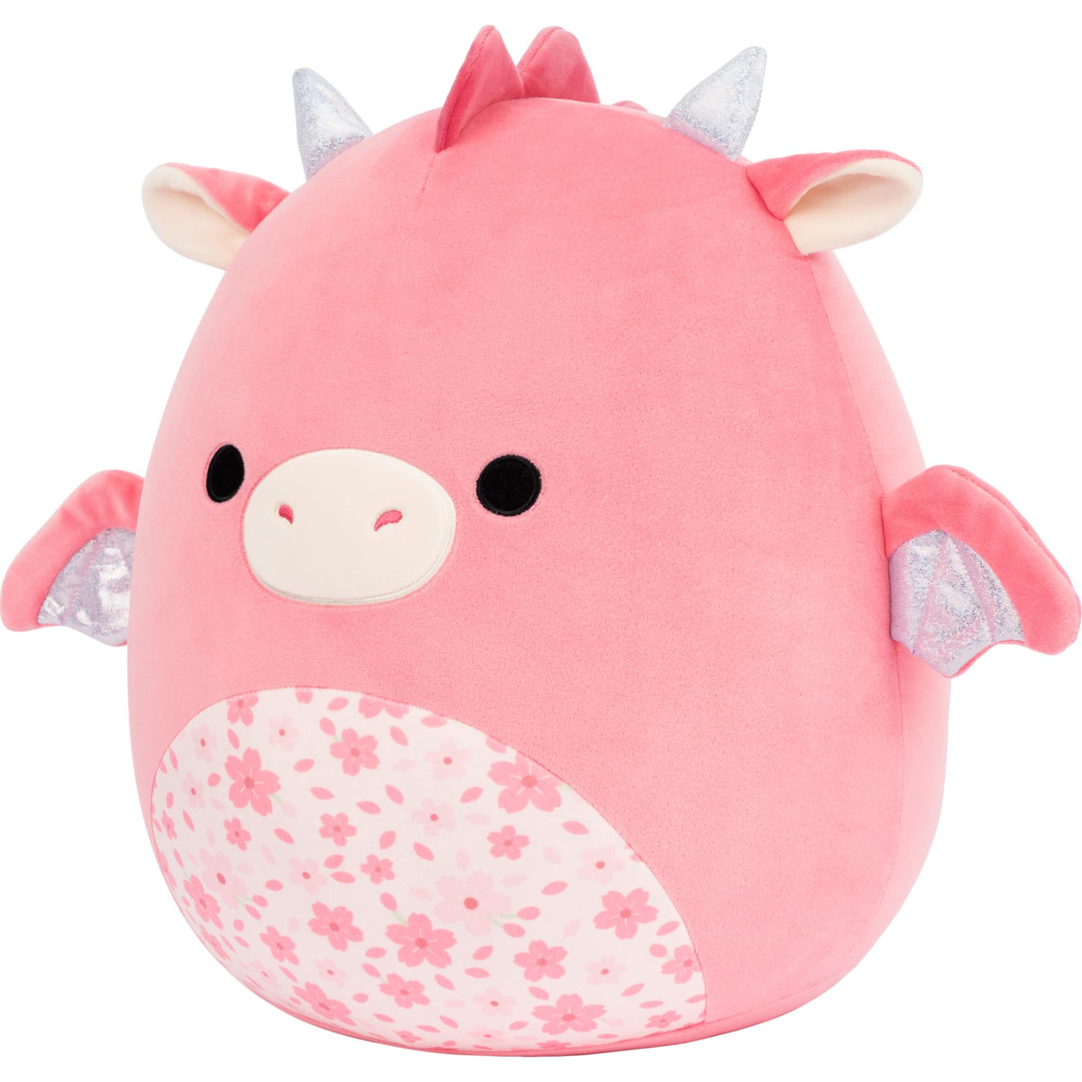Close-up of Squishmallows Aegi face showing ultrasoft fur for cozy snuggles
