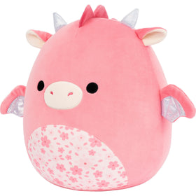Close-up of Squishmallows Aegi face showing ultrasoft fur for cozy snuggles