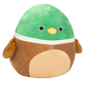 Squishmallows Avery Mallard side view showcases squishy texture perfect for naps.
