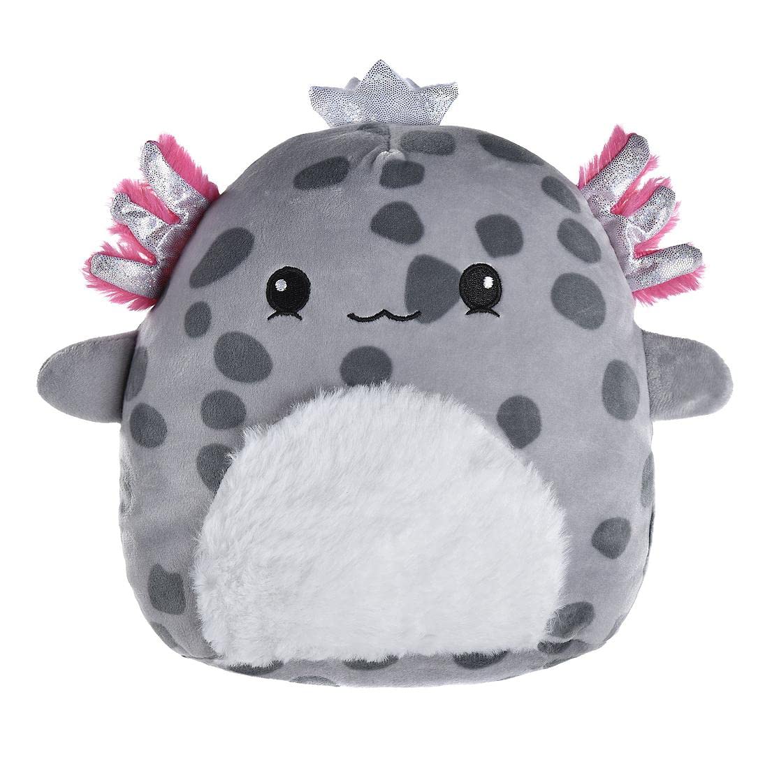 Squishmallows axolotl handheld collectible for on-the-go hugs and display.