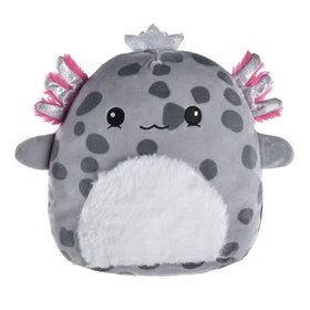 Squishmallows axolotl handheld collectible for on-the-go hugs and display.
