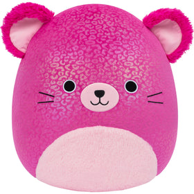 Squishmallows Bamantha 14-inch plush with silver-spotted plum coat for cuddling
