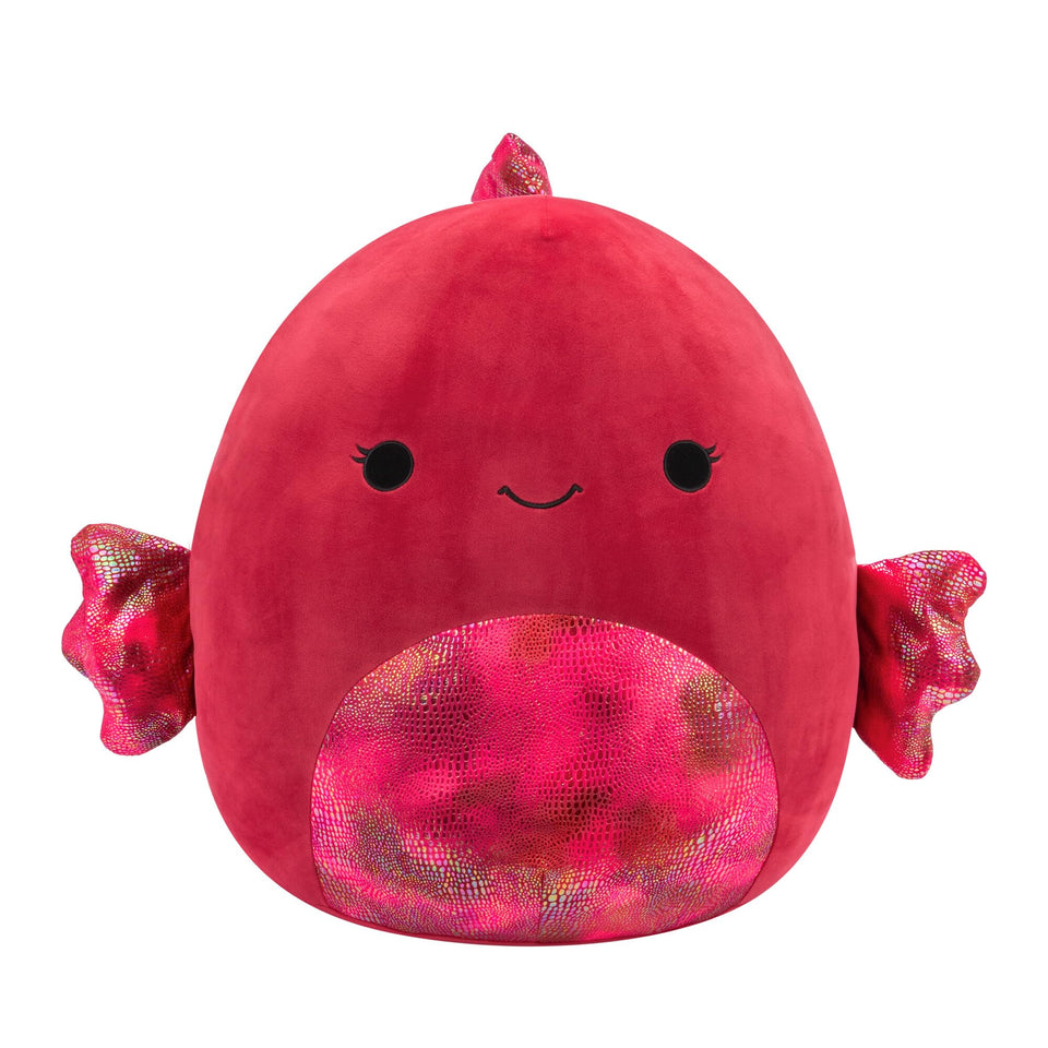 Barella Raspberry Betta fins shimmer for a charming shelf display.