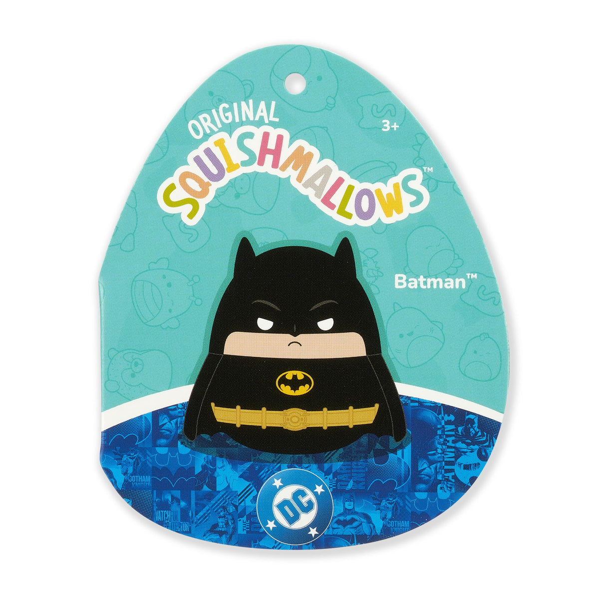 Batman Squishmallows plush with official seal and authentic look