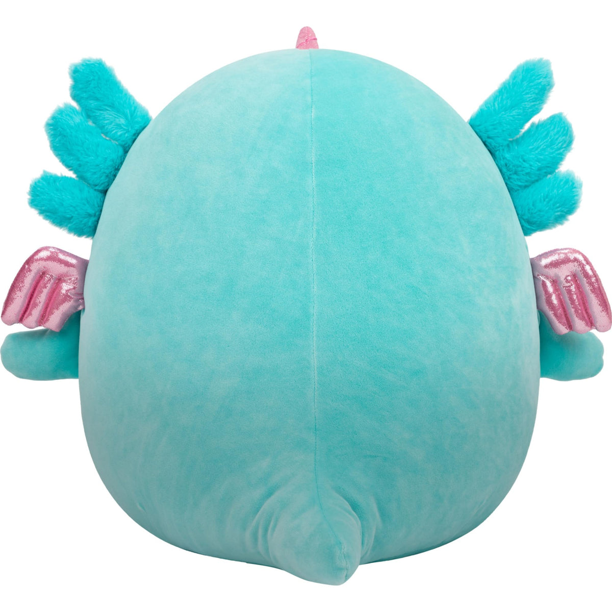 Squishmallows Bellamy ultrasoft plush texture enhances hugging moments during travels.
