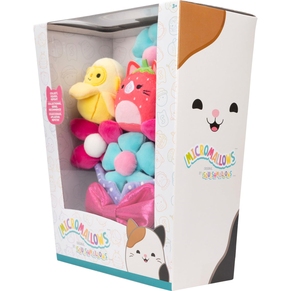Squishmallows Bouquet packaging and flowers for display.