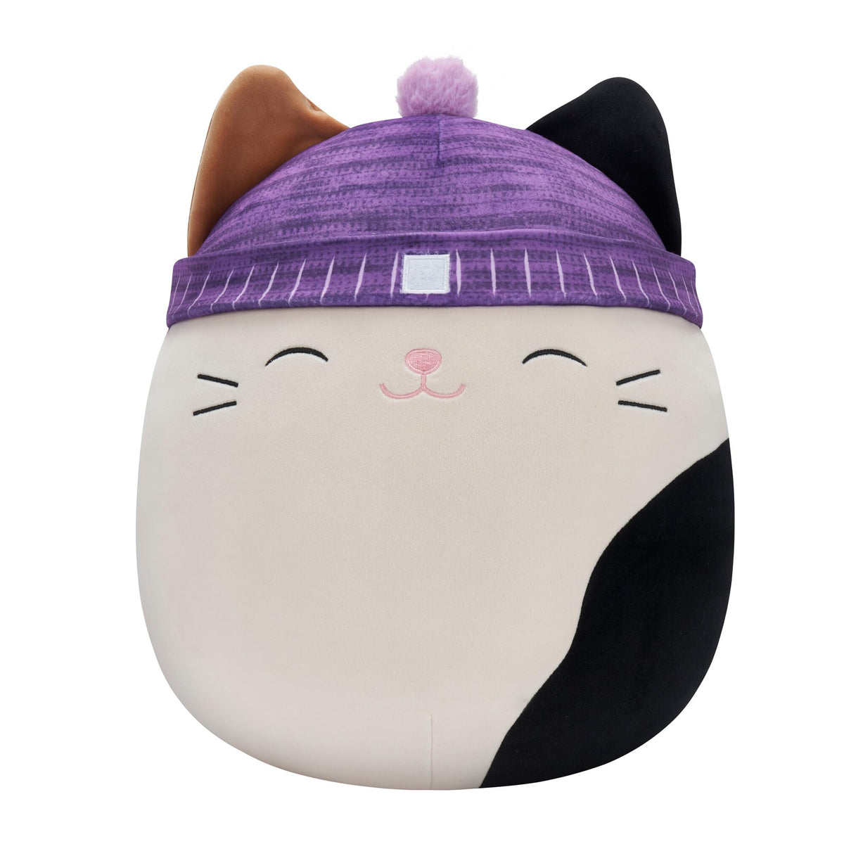 Squishmallows Cam calico cat 14-inch plush ready for cuddles and playtime.