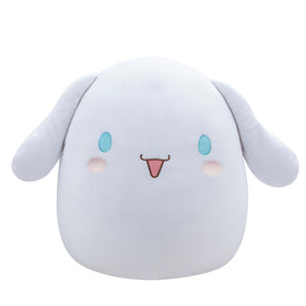 Squishmallows Cinnamoroll 14-inch plush face close-up for cozy snuggles.