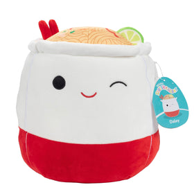 Squishmallows Daley ramen noodles close-up showing soft plush ideal for cuddling