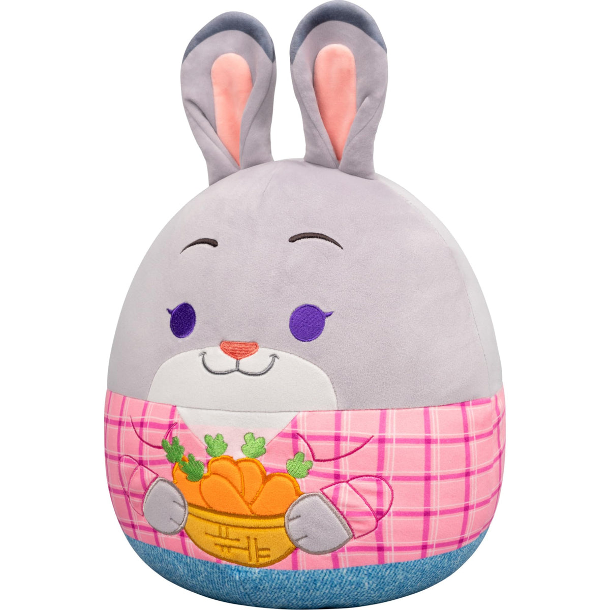 Judy Hopps plush with carrots highlights a playful detail for fans.