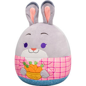 Judy Hopps plush with carrots highlights a playful detail for fans.