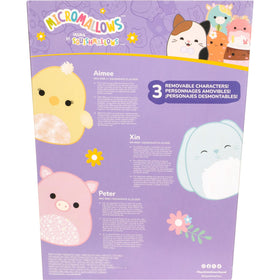 Display ideas for 2.5-inch Micromallows on shelves.