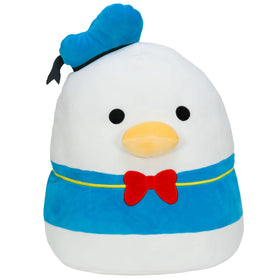 Squishmallows Donald Duck plush face—ultra-soft cuddle buddy for naps and travel