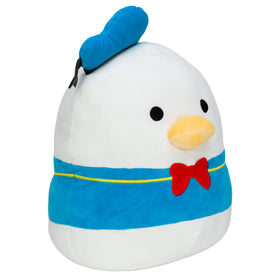 Squishmallows Donald Duck plush in sailor shirt—detailed, cuddly Disney collectible