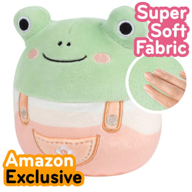 Squishmallows Easter Mystery Box 5-pack characters display, soft textures ideal for naps and travel.