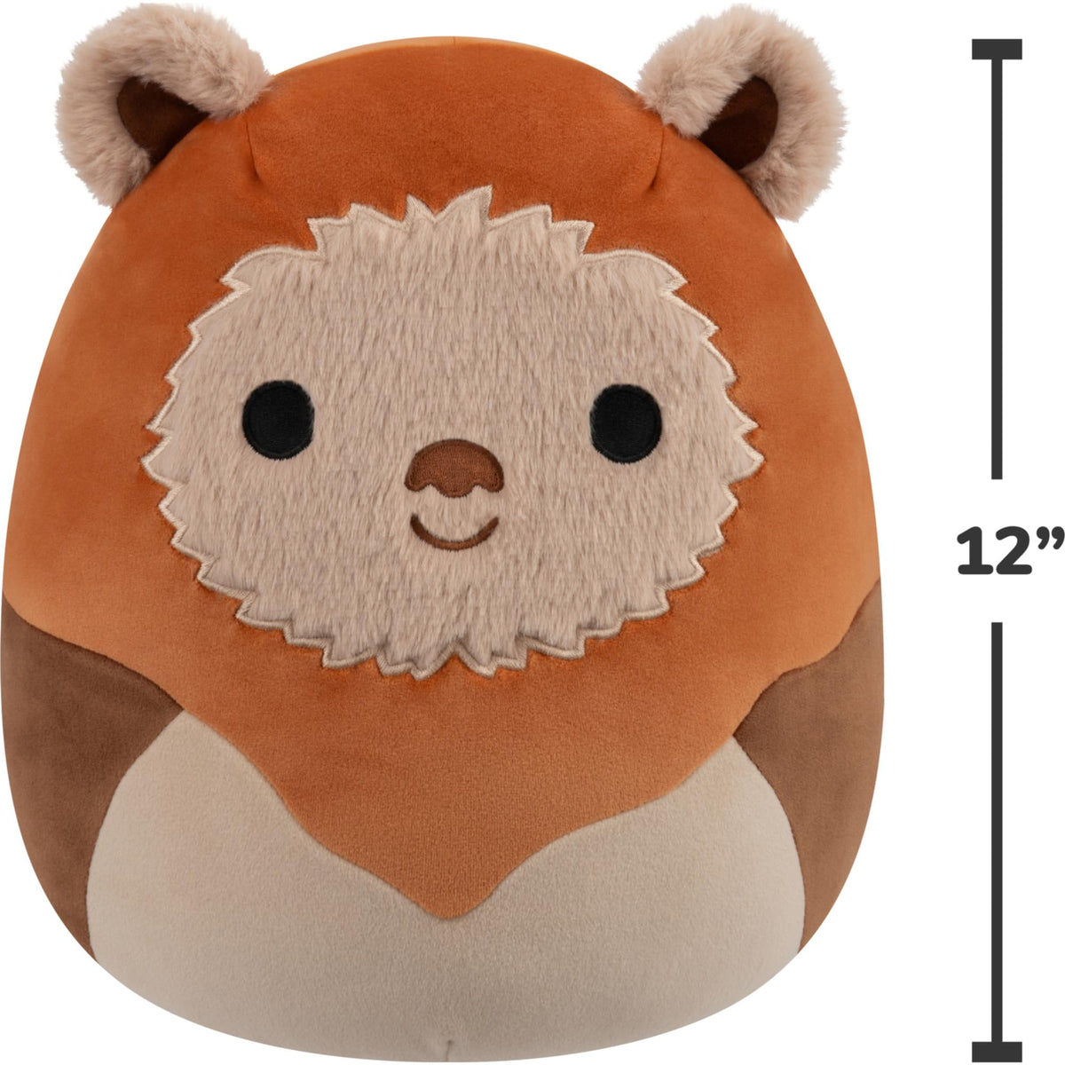 Ewok 12in plush in a hugging pose for comfort