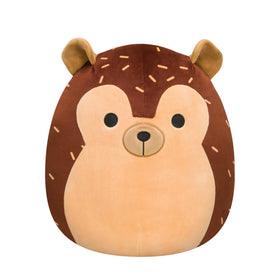 Squishmallows Hans Brown Hedgehog 14-inch plush for cozy cuddles and collection.