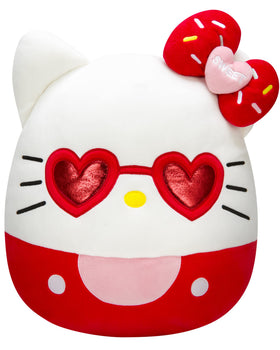 Squishmallows Hello Kitty red glasses 14-inch plush ready for hugs and display