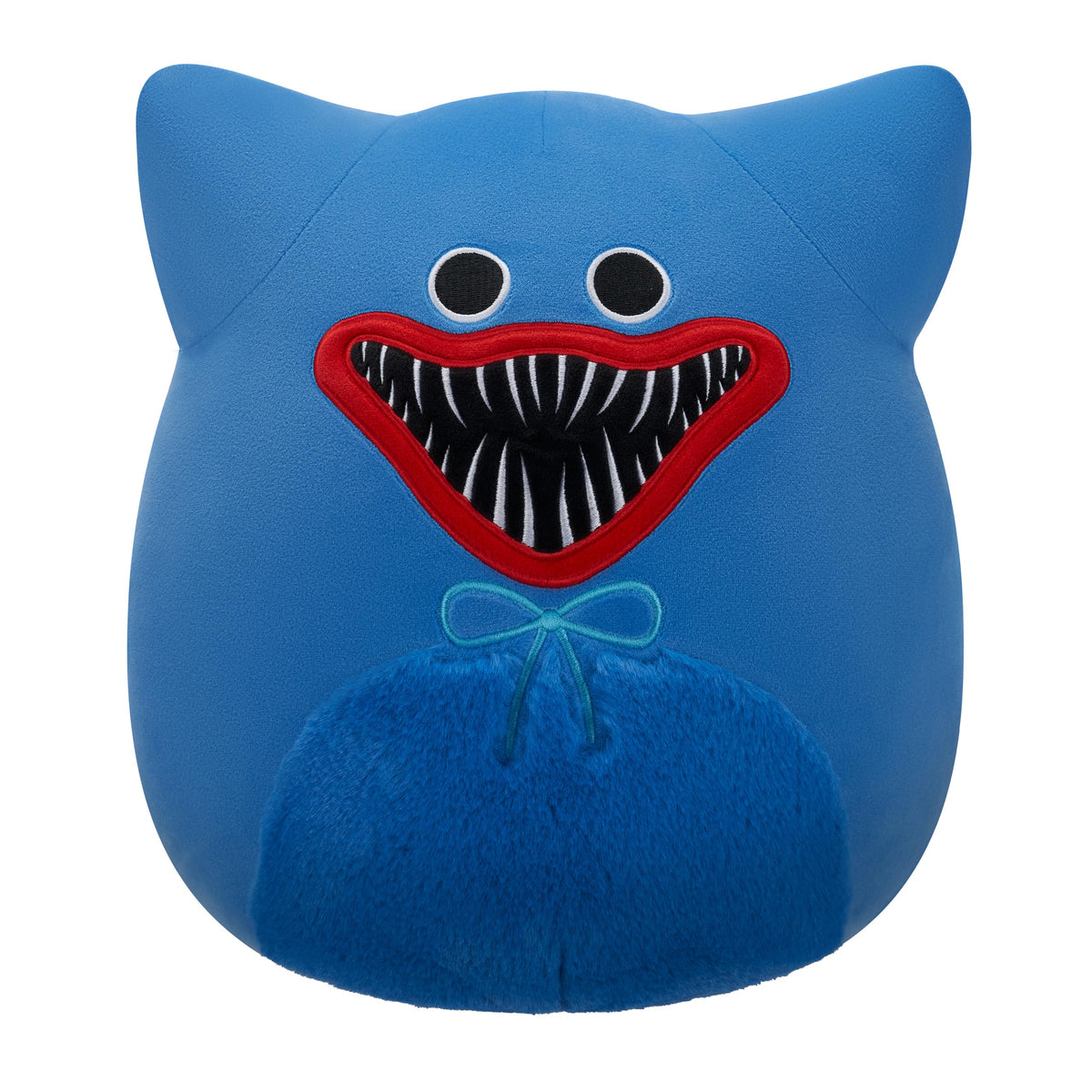Squishmallows Huggy Wuggy 12in front view, ultrasoft cuddle buddy for travel.