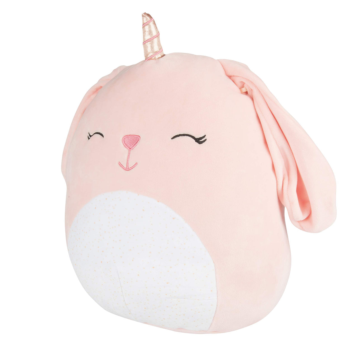 Hug-ready Bunnycorn plush for cozy car rides and sleepovers.
