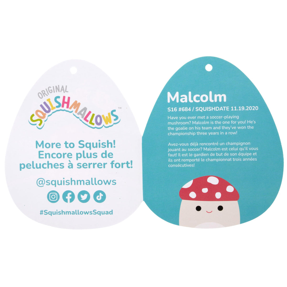 Malcolm Mushroom ultrasoft fabric emphasizes comforting touch.