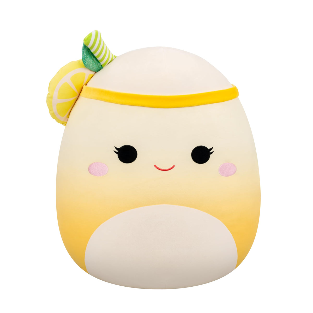 Medina the yellow lemonade slushie plush full-body cuddly companion for travel