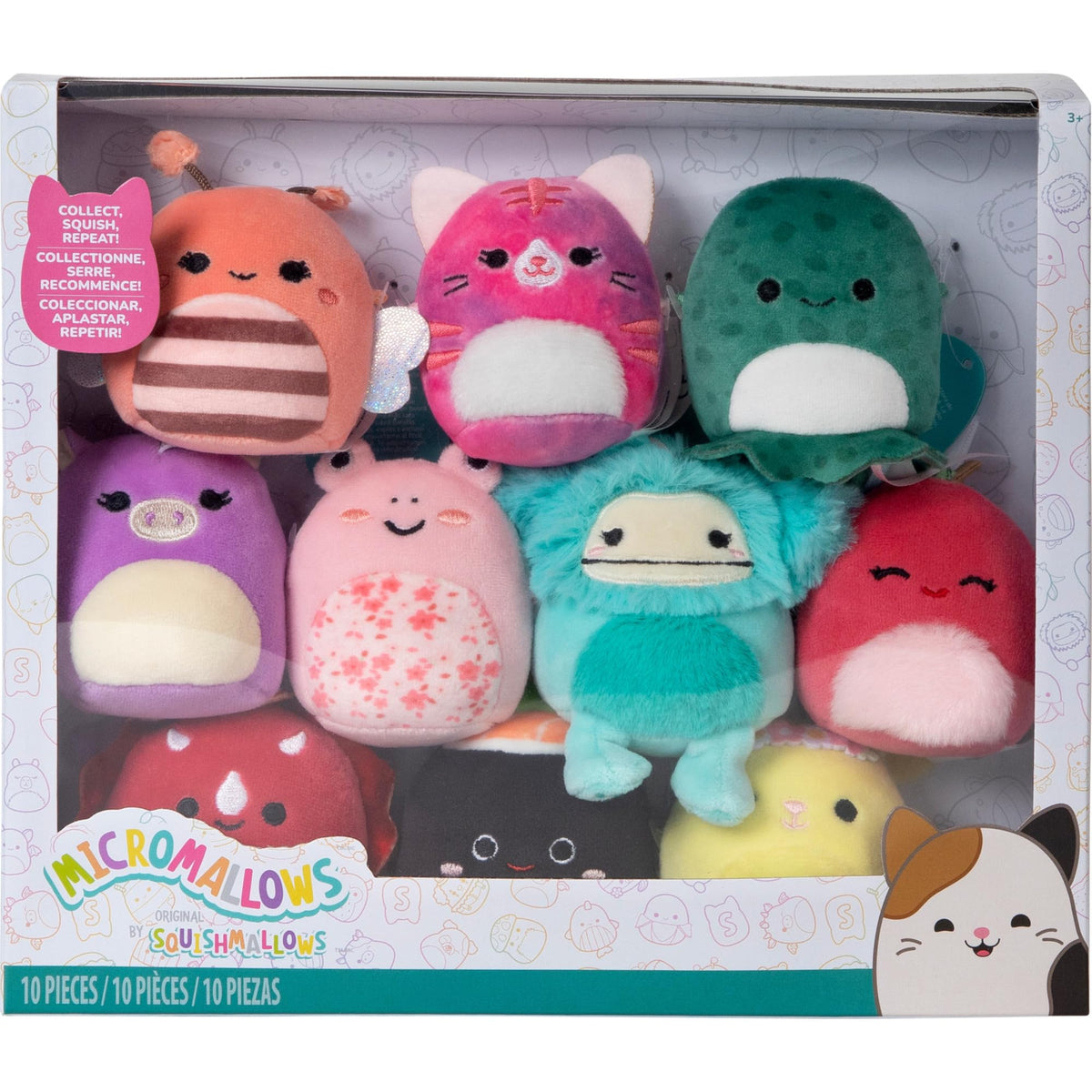 Squishmallows Micromallows Lili bee figure; mini plush for on-the-go smiles.