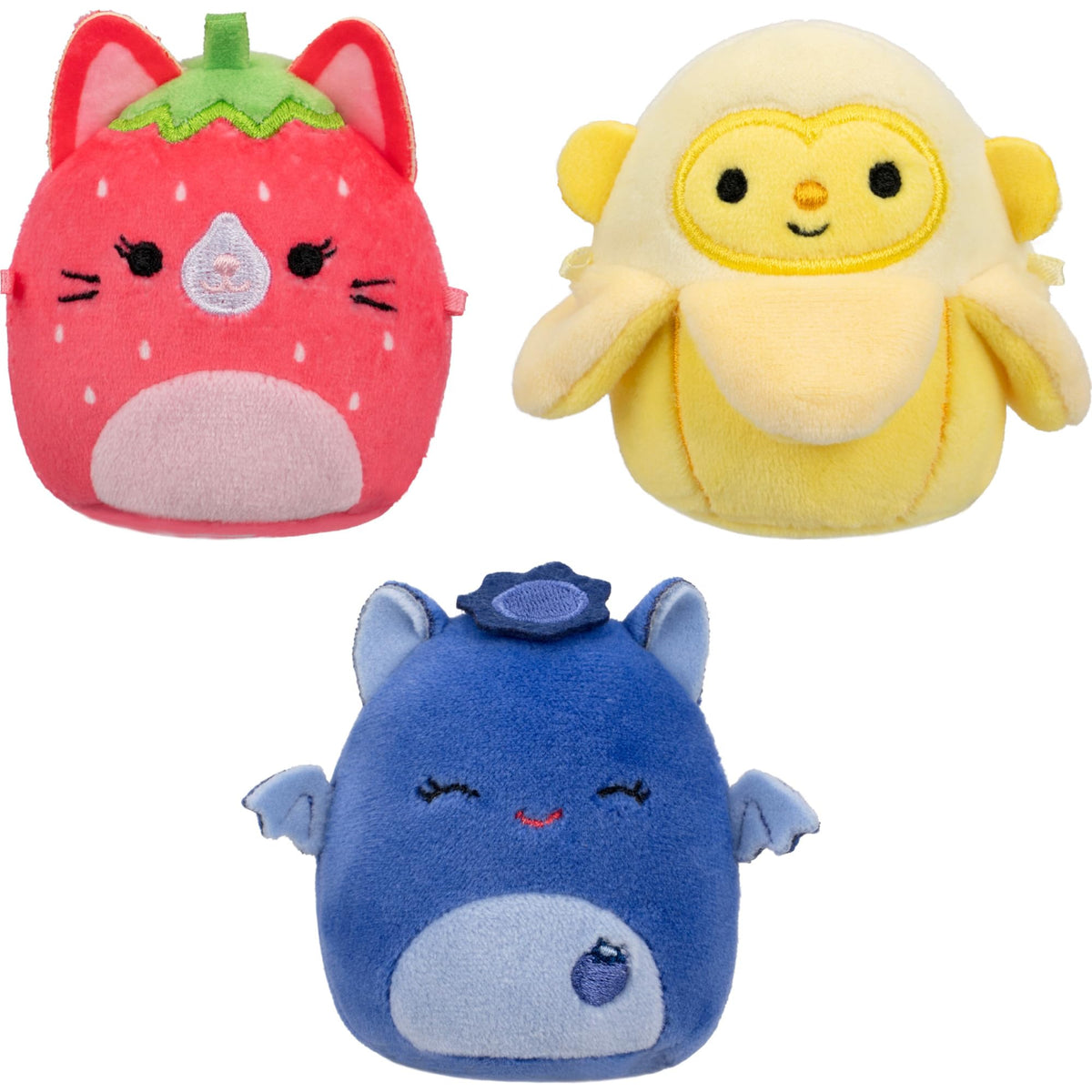 Squishmallows Pierogi Banana Monkey mini plush with soft fabric.