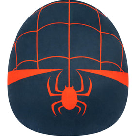 Squishmallows Miles Morales plush 12-inch back view highlights durable stitching.