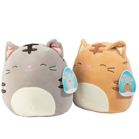 Squishmallows Mystery 8-Inch orange cat plush for cuddling and on-the-go comfort.