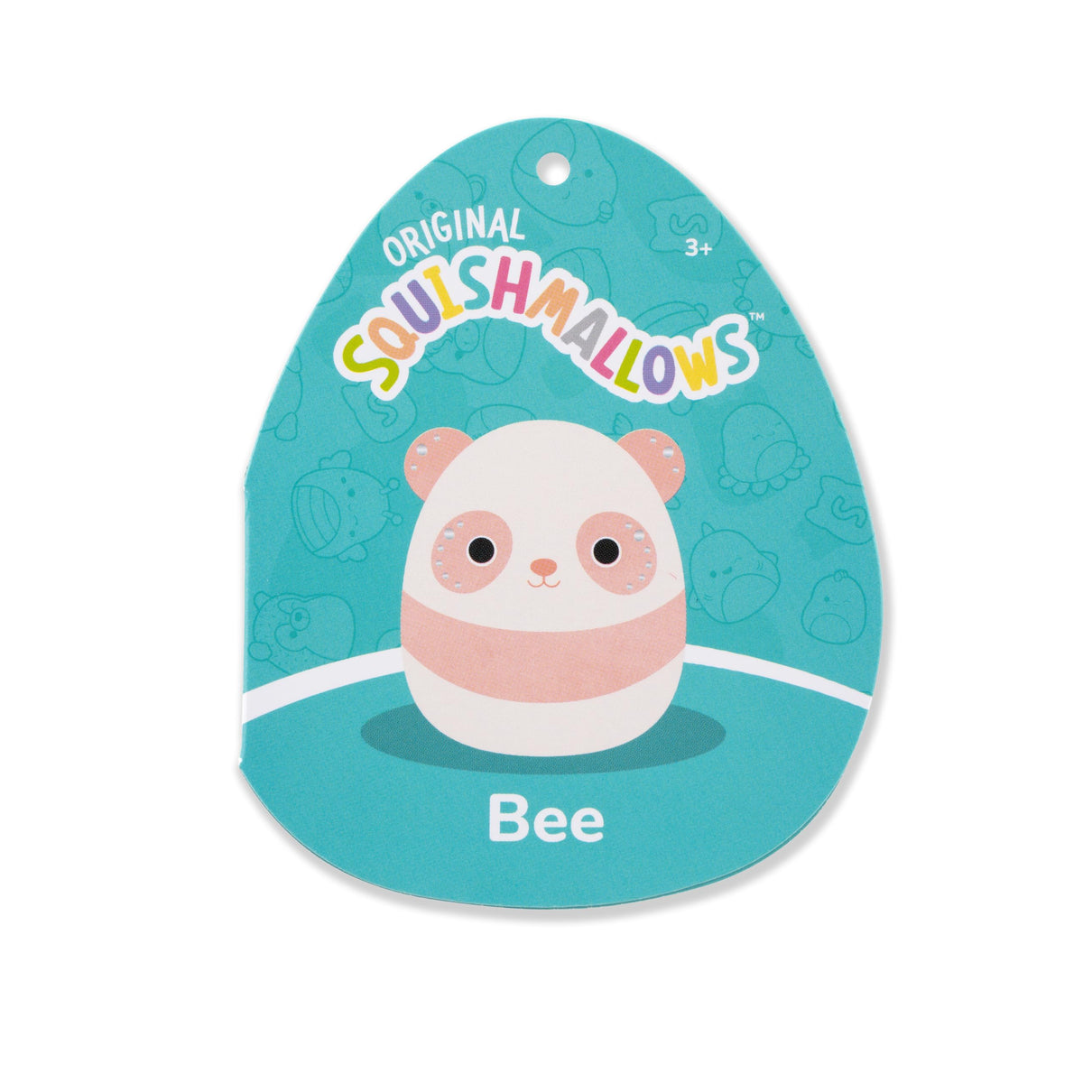 Squishmallows official seal signals genuine Jazwares plush product.