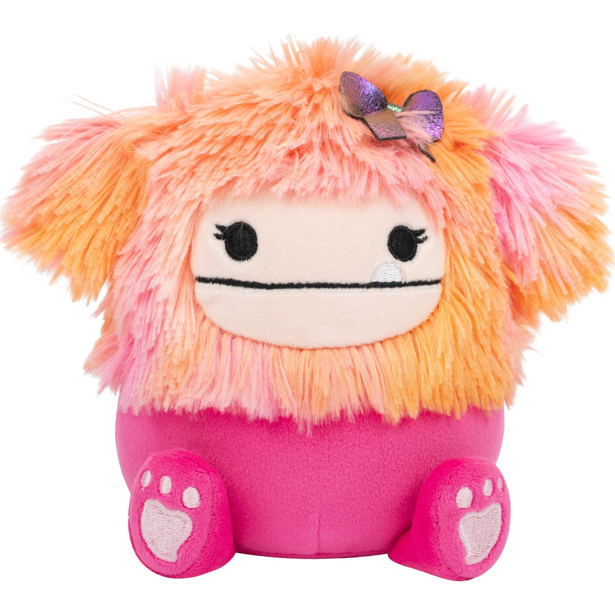 Squishmallows Olma strawberry cat plush with velvety texture for travel comfort