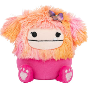 Squishmallows Olma strawberry cat plush with velvety texture for travel comfort