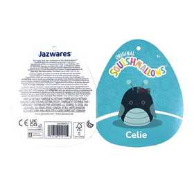Squishmallows Celie bow detail highlights premium finish for playtime
