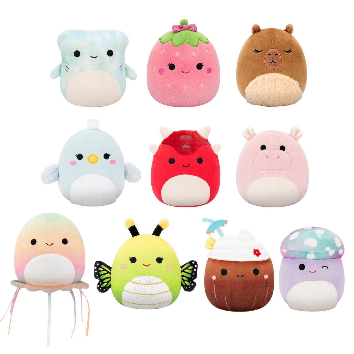 Squishmallows Original 5in front-view pack for cozy travel cuddles