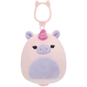 Squishmallows Hargrove cream barn owl clip on car or bag for whimsy.