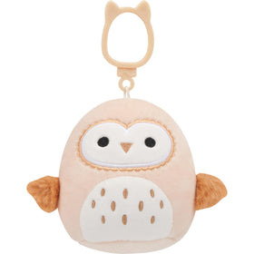 Squishmallows Rosie white spotted pig clip on water tumbler.