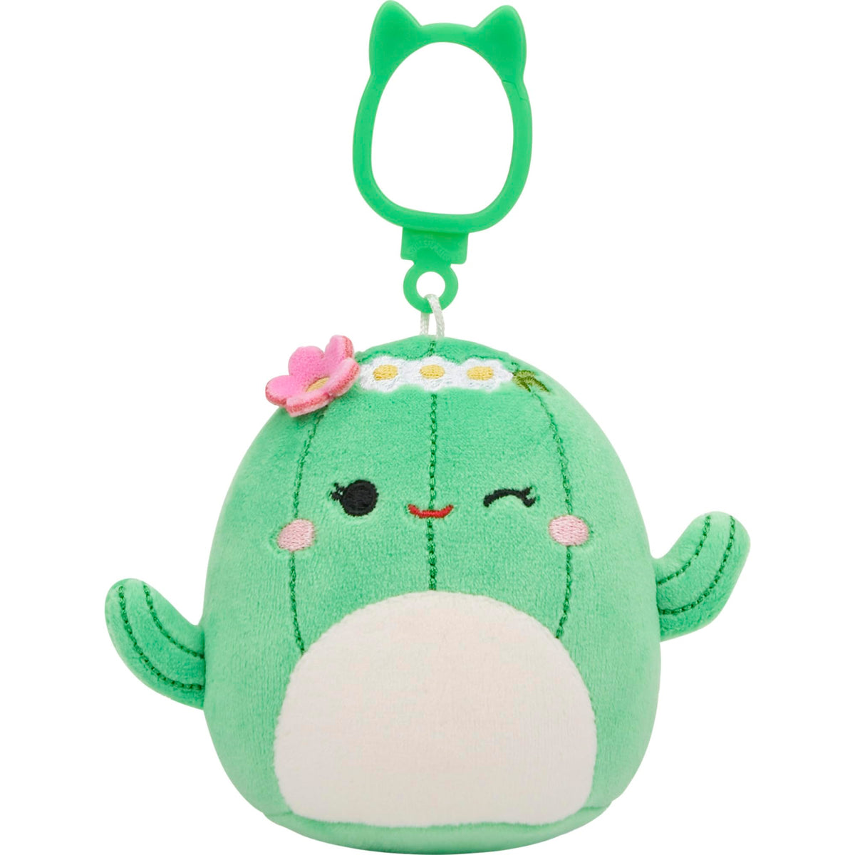 Squishmallows Ruth pink unicorn clip for beach-ready style.