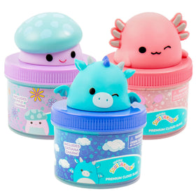 Squishmallows cloud slime with Pyle charm for instant sensory fun.