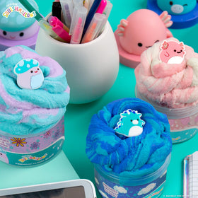 Squishmallows cloud slime with Tatiana charm ideal for cozy fidget sessions.
