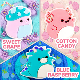 Six glitter packets to customize slime texture and sparkle.
