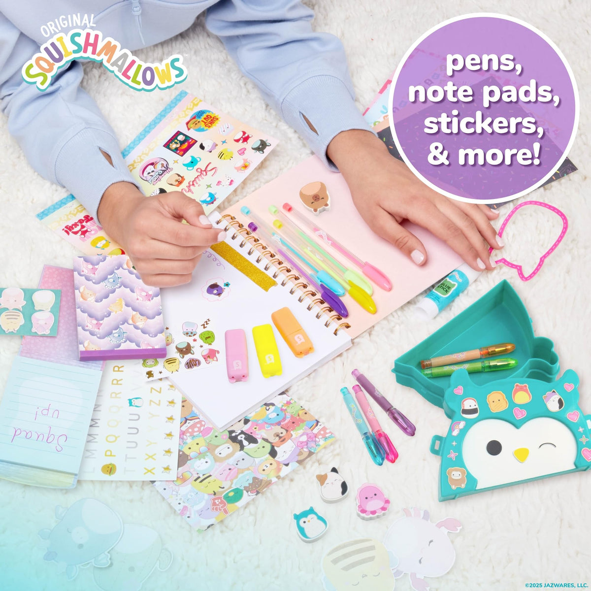 Squishmallows mini erasers for fun desk accents and cleanup