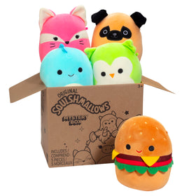Squishmallows Original Mystery Box 5-Inch Plush – five cuddly buddies for play