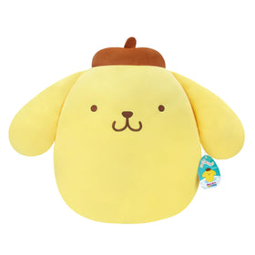 Squishmallows Pompompurin 14in plush front view for cozy hugs