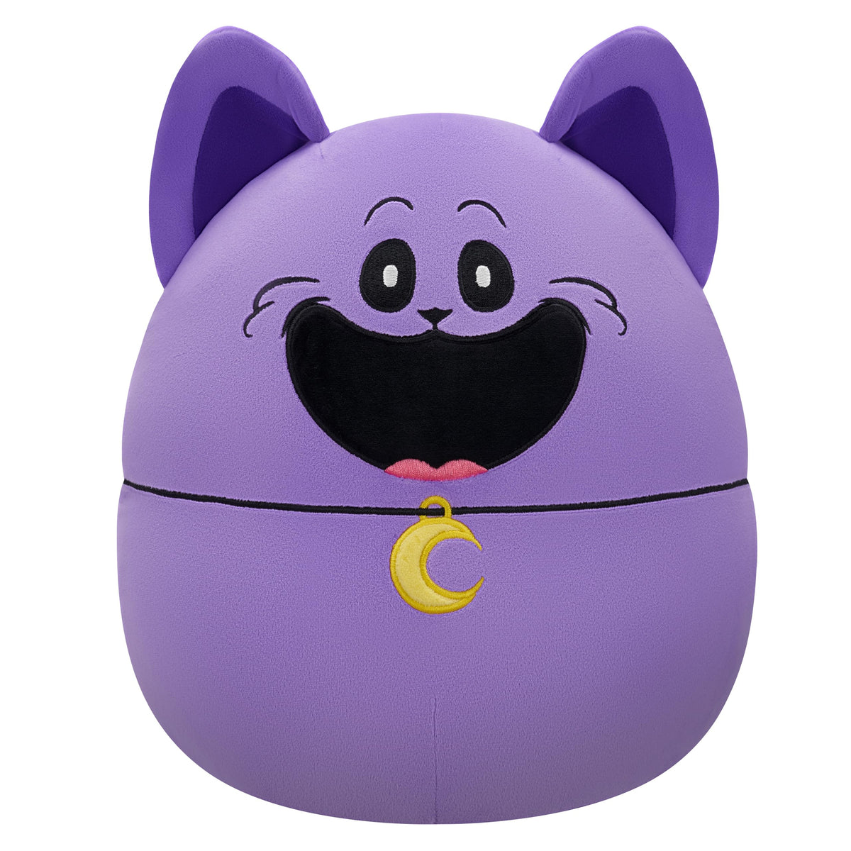 Squishmallows Poppy Playtime Catnap 12in plush close-up for cozy travel companionship.